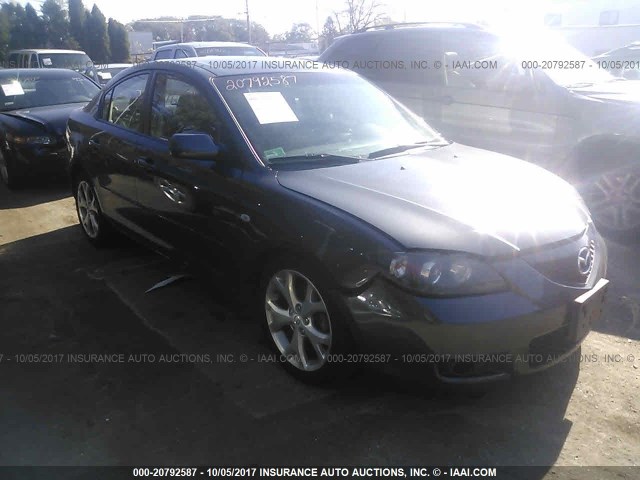 JM1BK32G781121600 - 2008 MAZDA 3 I GRAY photo 1