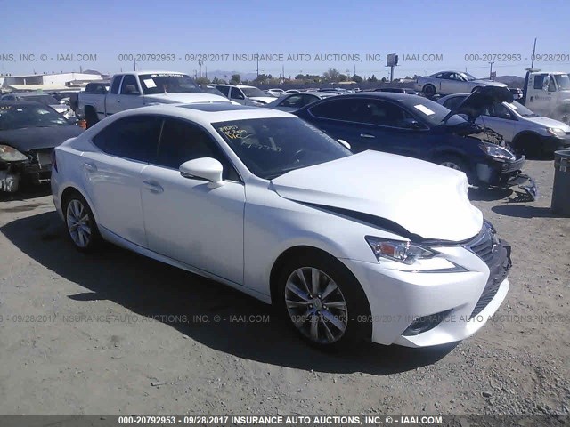 JTHBA1D2XG5037060 - 2016 LEXUS IS 200T WHITE photo 1