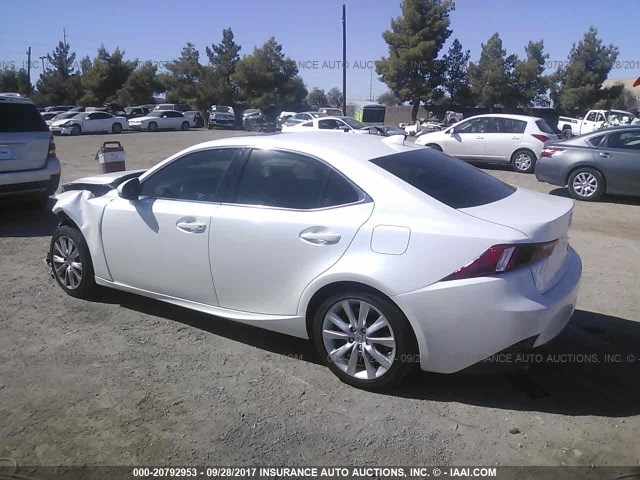 JTHBA1D2XG5037060 - 2016 LEXUS IS 200T WHITE photo 3