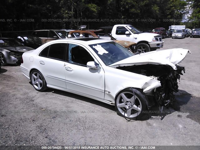 WDBUF56X49B391199 - 2009 MERCEDES-BENZ E 350 WHITE photo 1