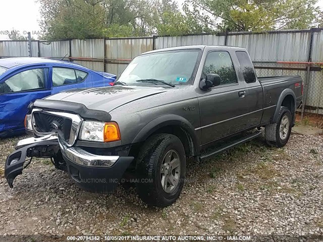 1FTZR45E74TA07640 - 2004 FORD RANGER SUPER CAB GRAY photo 2