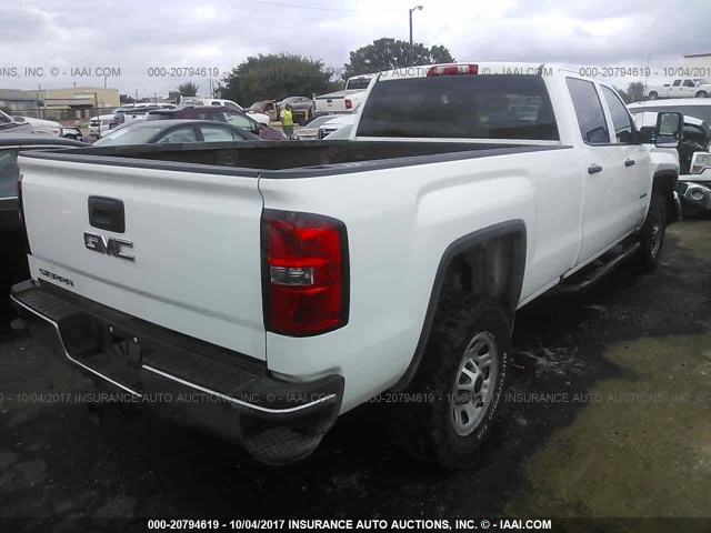 1GT42VCG0GF123578 - 2016 GMC SIERRA K3500 WHITE photo 4