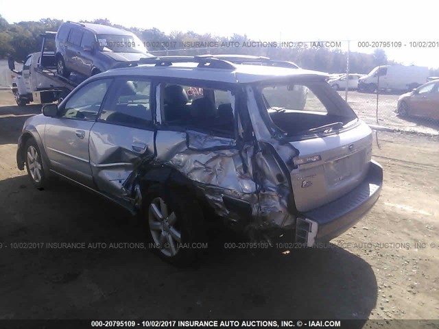 4S4BP62C767327537 - 2006 SUBARU LEGACY OUTBACK 2.5I LIMITED SILVER photo 6