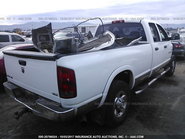3D7KS28CX5G752391 - 2005 DODGE RAM 2500 ST/SLT 白色 照片 4