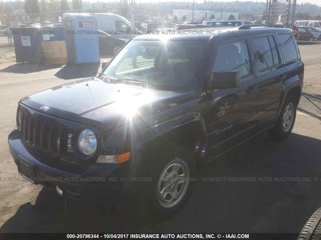 1C4NJPBA6GD705762 - 2016 JEEP PATRIOT SPORT BLUE photo 2