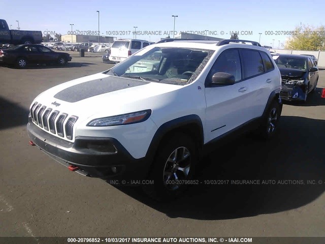 1C4PJMBB4GW219696 - 2016 JEEP CHEROKEE TRAILHAWK 白色 照片 2
