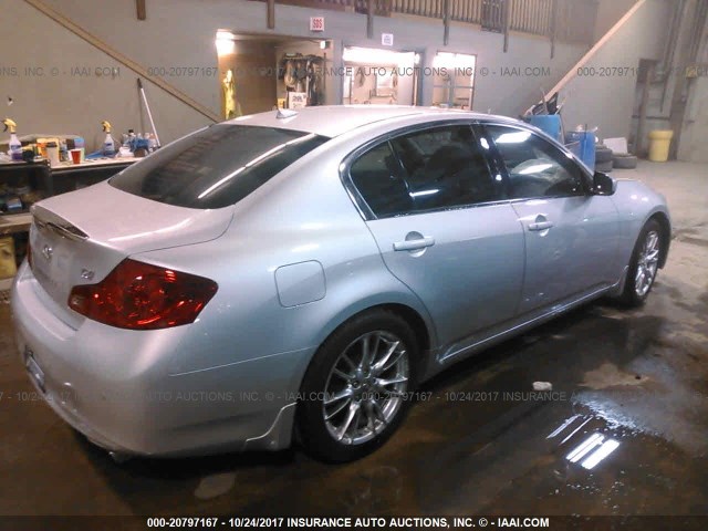 JN1CV6APXDM718377 - 2013 INFINITI G37 JOURNEY/SPORT SILVER photo 4