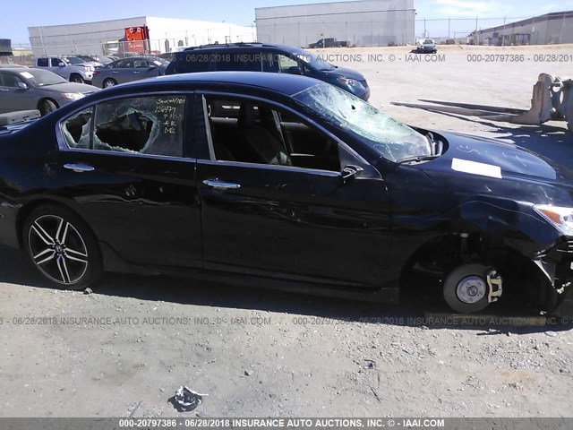 1HGCR2F55HA243828 - 2017 HONDA ACCORD SPORT 黑色 照片 6