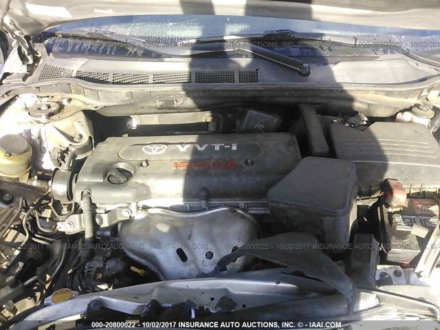 4T1BE46KX9U412616 - 2009 TOYOTA CAMRY SE/LE/XLE ვერცხლისფერი ფოტო 10