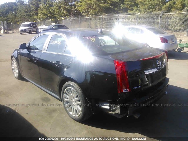 1G6DP5EV7A0132224 - 2010 CADILLAC CTS PREMIUM COLLECTION BLACK photo 3