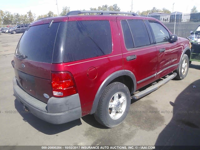 1FMZU72K24ZA73905 - 2004 FORD EXPLORER XLS/XLS SPORT RED photo 4