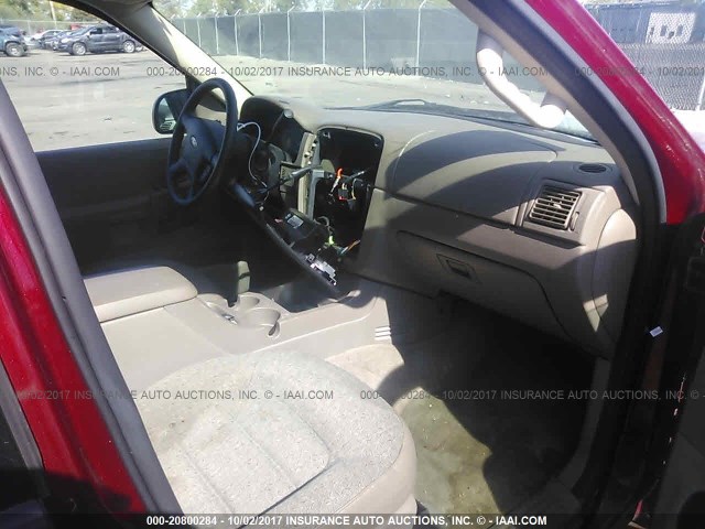 1FMZU72K24ZA73905 - 2004 FORD EXPLORER XLS/XLS SPORT RED photo 5