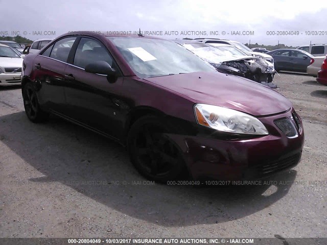 1G2ZF57B484148025 - 2008 PONTIAC G6 VALUE LEADER/BASE MAROON photo 1