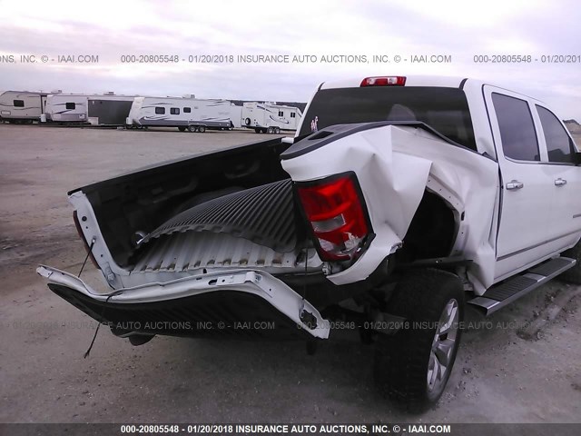 3GTU2VEC5FG503913 - 2015 GMC SIERRA K1500 SLT WHITE photo 6