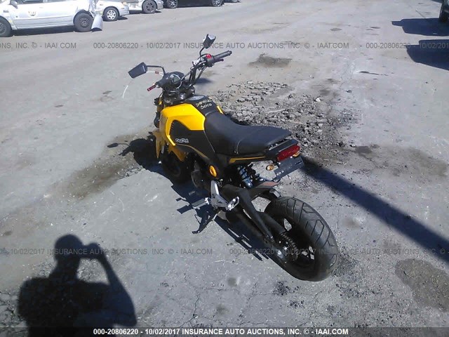 MLHJC6119F5106803 - 2015 HONDA GROM 125 YELLOW photo 3