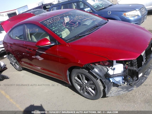 5NPD84LF2HH135433 - 2017 HYUNDAI ELANTRA SE/VALUE/LIMITED RED photo 1