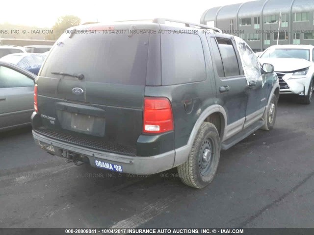 1FMDU73E32ZB78291 - 2002 FORD EXPLORER XLT GREEN photo 4