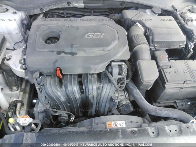 5XXGU4L39GG011331 - 2016 KIA OPTIMA EX SILVER photo 10