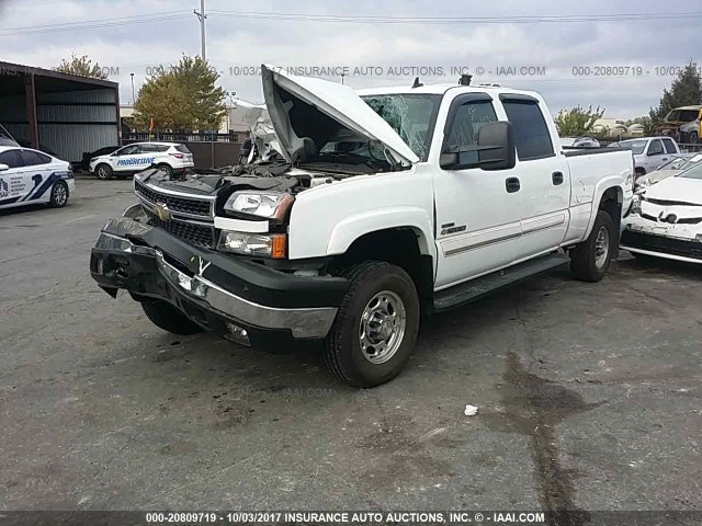 1GCHK23D27F177406 - 2007 CHEVROLET SILVERADO K2500 HEAVY DUTY WHITE photo 2