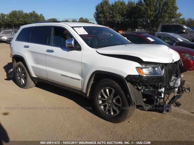 1C4RJFBG5FC141025 - 2015 JEEP GRAND CHEROKEE LIMITED WHITE photo 1