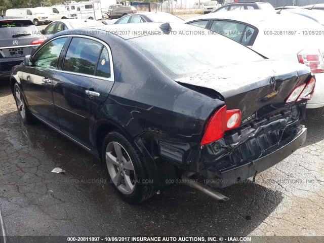 1G1ZC5E07CF187493 - 2012 CHEVROLET MALIBU 1LT 黑色 照片 3