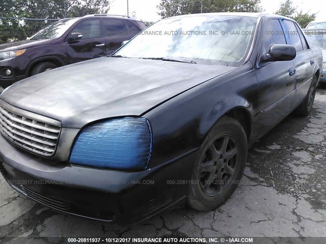 1G6KF5797YU165091 - 2000 CADILLAC DEVILLE DTS BLACK photo 2