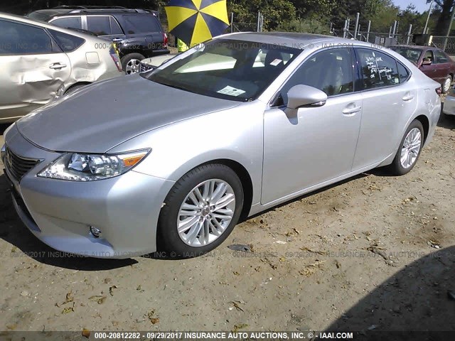 JTHBK1GG2E2140105 - 2014 LEXUS ES SILVER photo 2