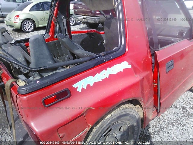 2CNBE18U4S6929587 - 1995 GEO TRACKER RED photo 6