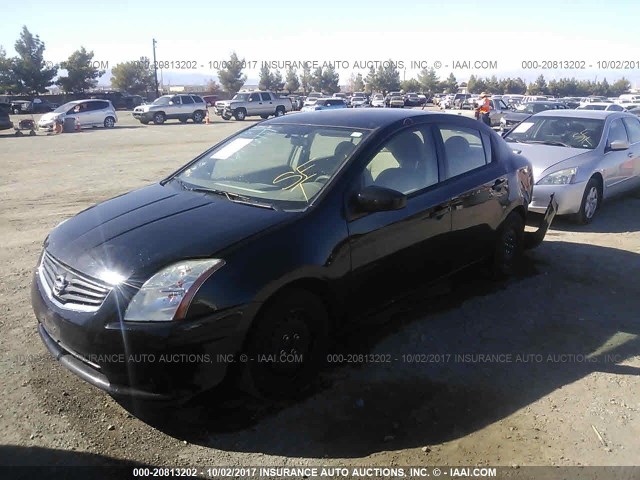 3N1AB6AP6CL605843 - 2012 NISSAN SENTRA 2.0/2.0S/SR/2.0SL BLACK photo 2