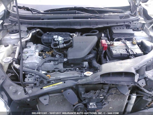 JN8AS5MT0DW527382 - 2013 NISSAN ROGUE S/SV SILVER photo 10