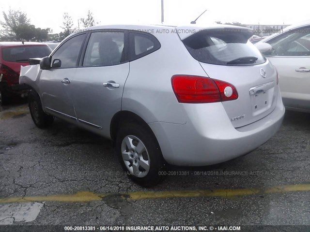 JN8AS5MT0DW527382 - 2013 NISSAN ROGUE S/SV SILVER photo 3