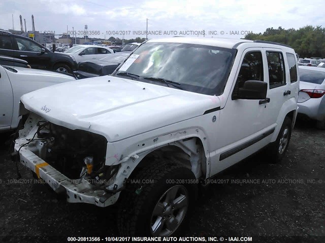 1J4PN2GK0AW103978 - 2010 JEEP LIBERTY SPORT WHITE photo 2