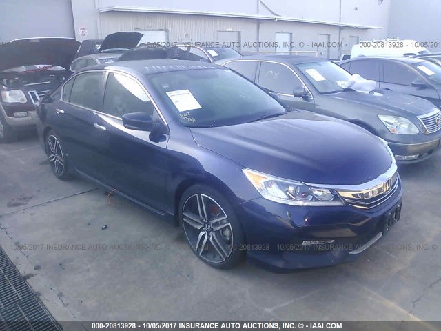1HGCR2F54HA093873 - 2017 HONDA ACCORD SPORT 蓝色 照片 1