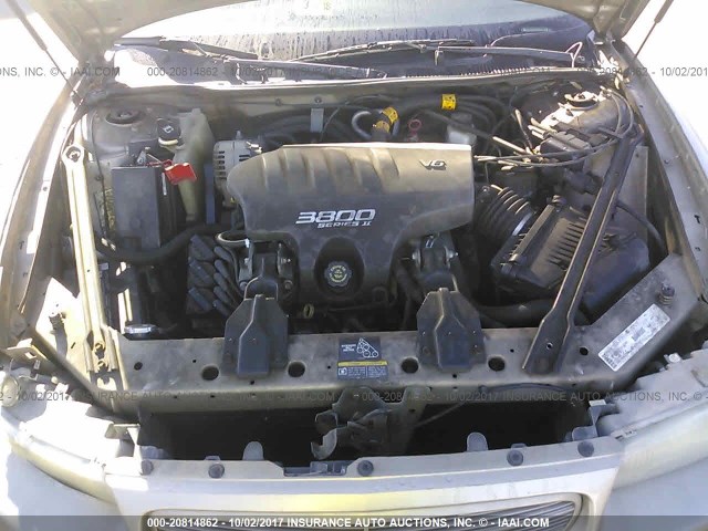 2G4WB55K021210919 - 2002 BUICK REGAL LS TAN photo 10