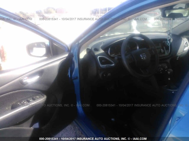 1C3CDFAA3GD529929 - 2016 DODGE DART SE BLUE photo 5