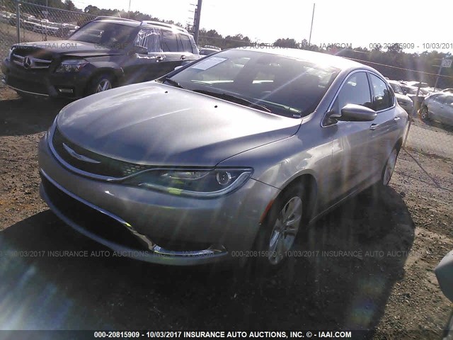 1C3CCCAB9GN140734 - 2016 CHRYSLER 200 LIMITED SILVER photo 2