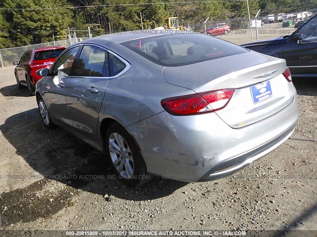 1C3CCCAB9GN140734 - 2016 CHRYSLER 200 LIMITED SILVER photo 3