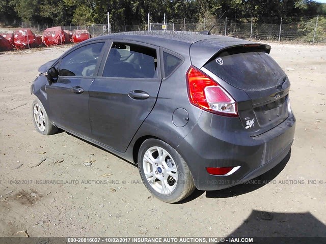 3FADP4EJ9GM187905 - 2016 FORD FIESTA SE GRAY photo 3