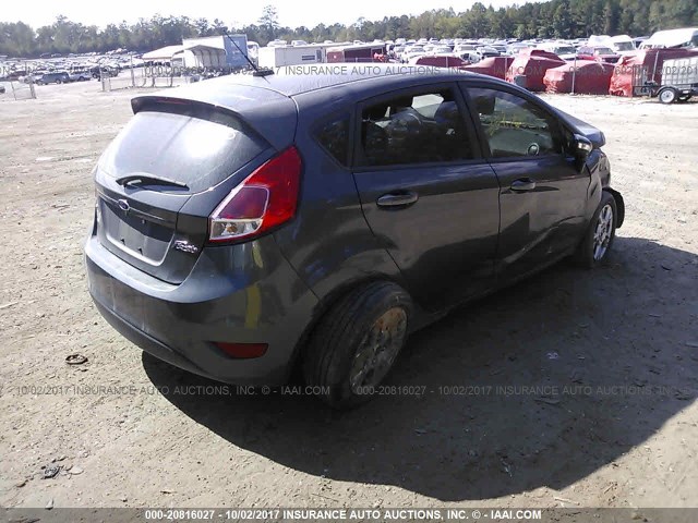 3FADP4EJ9GM187905 - 2016 FORD FIESTA SE GRAY photo 4