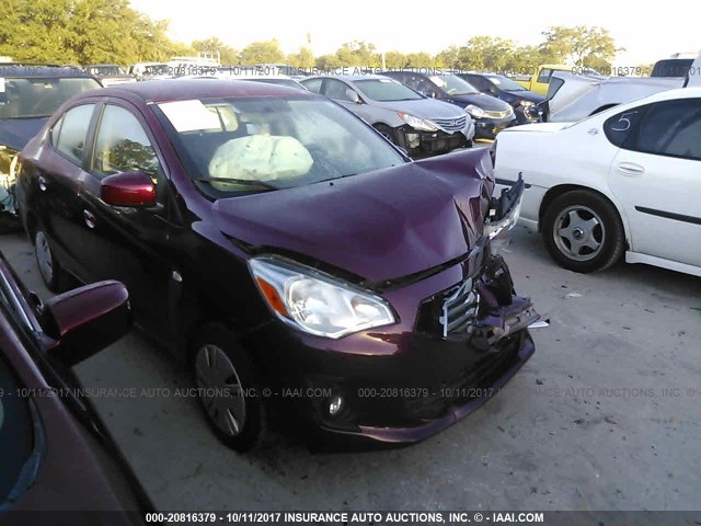 ML32F3FJ6HHF11093 - 2017 MITSUBISHI MIRAGE G4 ES იასამნისფერი ფოტო 1