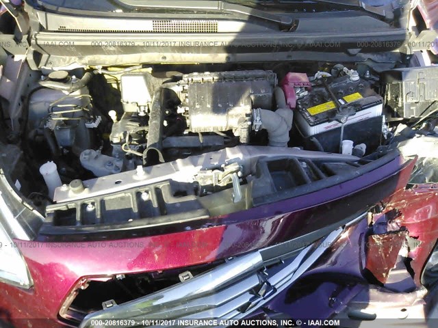 ML32F3FJ6HHF11093 - 2017 MITSUBISHI MIRAGE G4 ES იასამნისფერი ფოტო 10