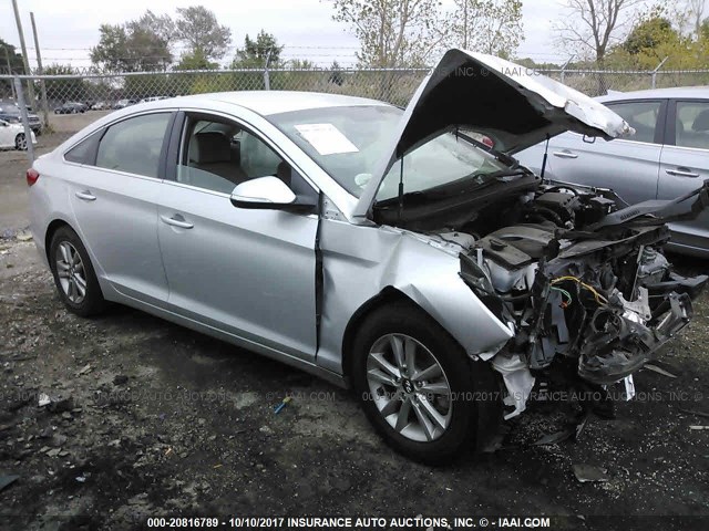 5NPE24AA2FH161329 - 2015 HYUNDAI SONATA ECO SILVER photo 1