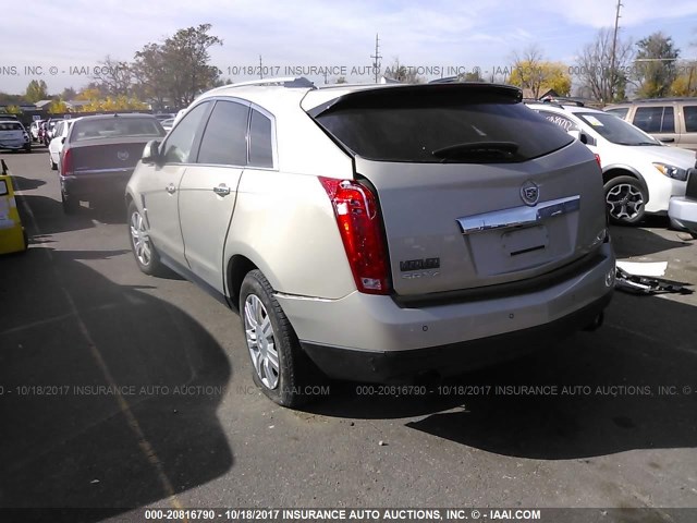 3GYFNDEY0BS629443 - 2011 CADILLAC SRX LUXURY COLLECTION GOLD photo 3