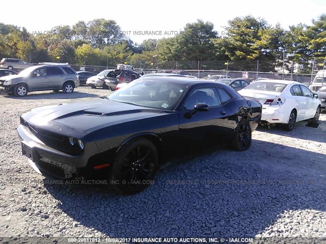 2C3CDZAG9GH305444 - 2016 DODGE CHALLENGER SXT BLACK photo 2