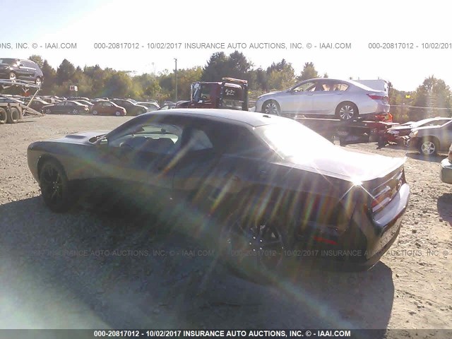 2C3CDZAG9GH305444 - 2016 DODGE CHALLENGER SXT BLACK photo 3