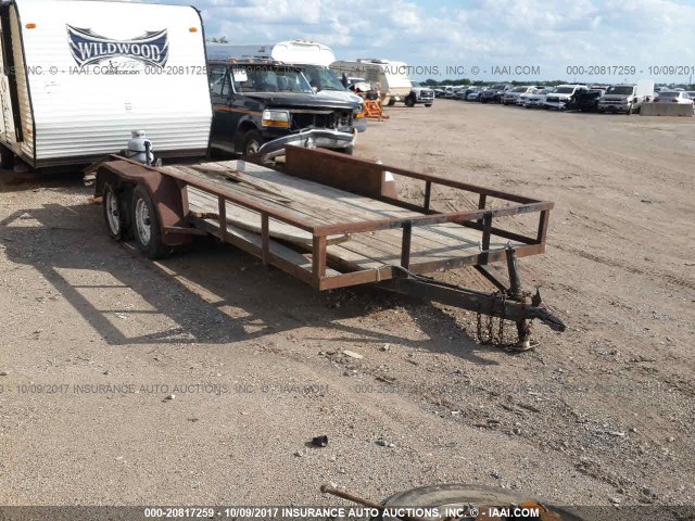 00000000000000001 - 1994 FLATBED TRAILER  BROWN photo 1