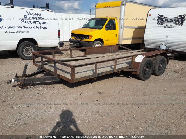 00000000000000001 - 1994 FLATBED TRAILER  BROWN photo 2