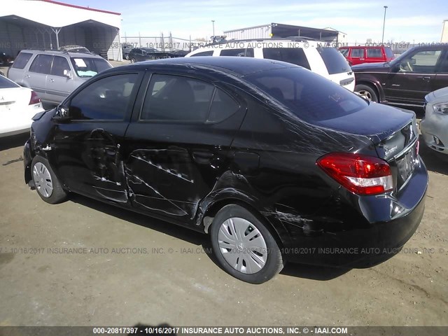 ML32F3FJ3HHF12833 - 2017 MITSUBISHI MIRAGE G4 ES Qara foto 3