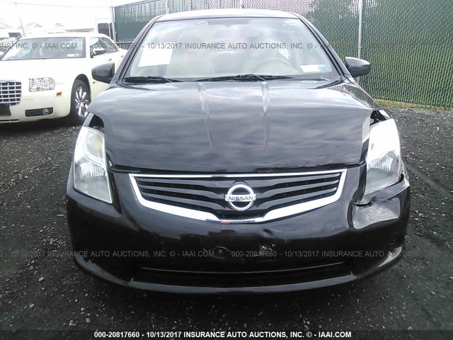 3N1AB6AP6CL675262 - 2012 NISSAN SENTRA 2.0/2.0S/SR/2.0SL BLACK photo 10