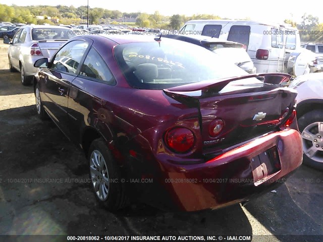 1G1AC1F54A7153549 - 2010 CHEVROLET COBALT 1LT RED photo 3